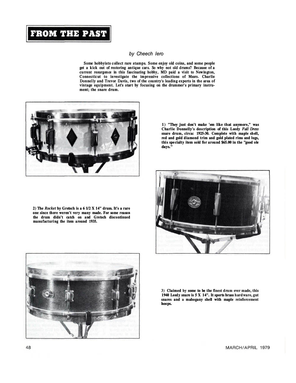 Modern Drummer from the Past Article